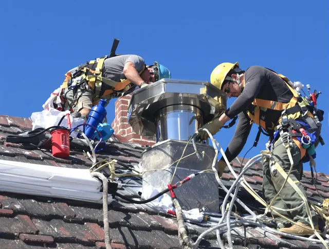 Protective chimney cap installed by Concord Chimney Sweep in Concord, NC