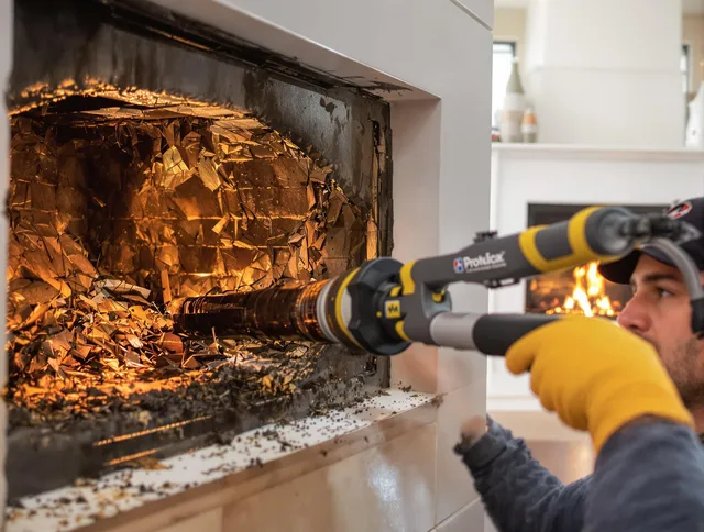 Professional chimney cleaning by Concord Chimney Sweep in Concord, NC