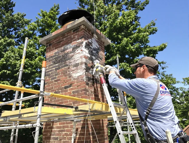 Structural chimney repair by Concord Chimney Sweep in Concord, NC
