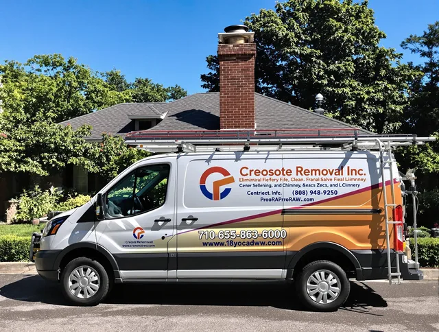 Concord Chimney Sweep technician removing creosote safely in Concord, NC